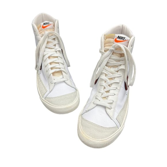 Nike Blazer Mid '77 Vintage White Team Red High Top Sneaker BQ6806-111, Size 12 - Picture 3 of 10